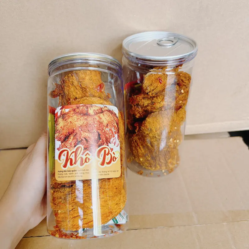 Khô Bò Miếng Mềm Cao Cấp ( Bò 100% ) hộp 300gr/250gr/200gr | đồ ăn vặt haovosnack Chua Cay 4