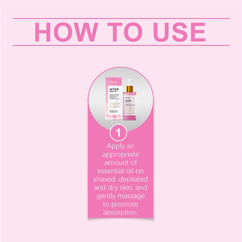 Product Introduction of HOYGI Hair Removal Post-Shaving Repair Essential Oil,Smooth The Skin Oil Control Moisturizing Skin Care 23