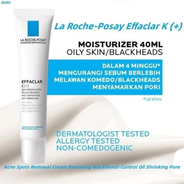Product Introduction of La Roche Posay Effaclar K+ Moisturizer 40ml - Pelembab Wajah Kulit Berminyak/ Mengurangi minyak dan melawan komedo 10