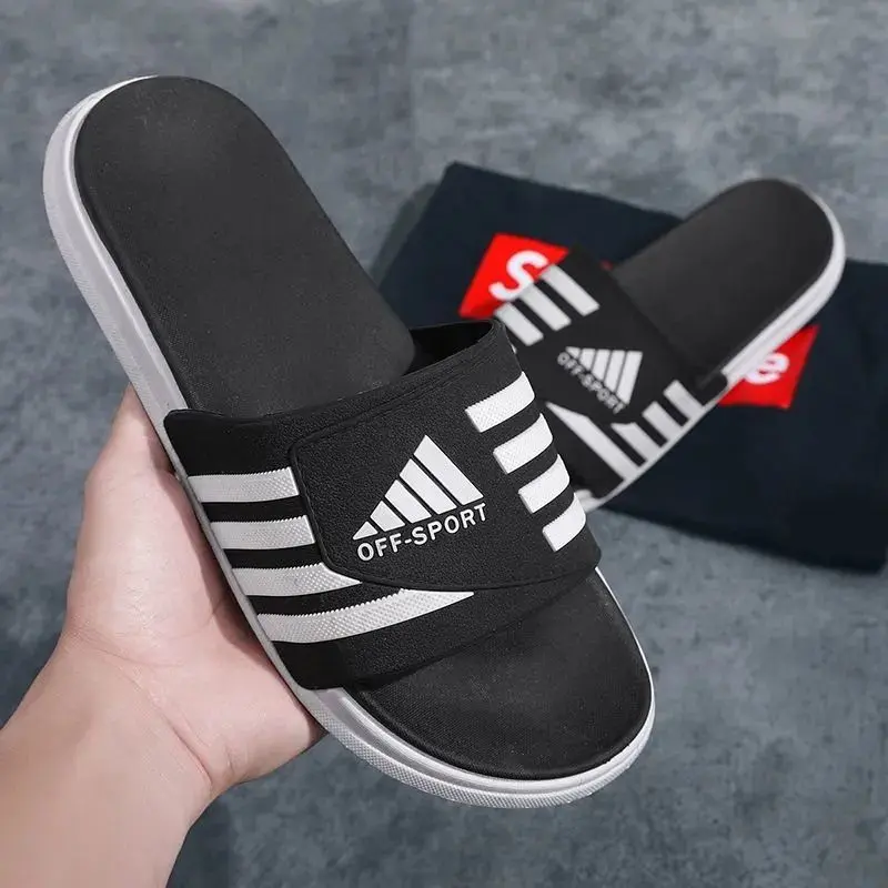 Sports Men's Slippers Summer New Fashion Korean Style Non-Slip Slipper Outerwear Beach Slippers Flip Flops Soft Bottom