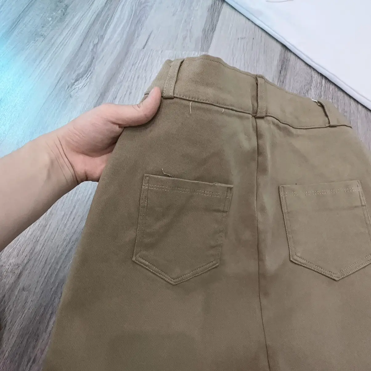 Chân váy dài 90cm cạp khoá suông xẻ tà sau chất Jean Kaki mềm giãn M221 | BigBuy360 - bigbuy360.vn