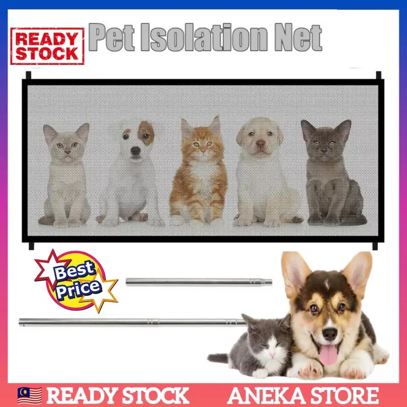 Invisible Railing For Pets READY STOCK Home Railing Isolation Puppy Gate Dog Cat Jaring - TikTok ...
