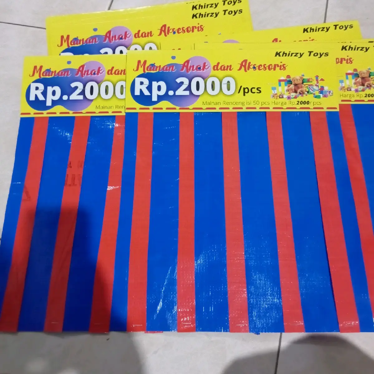 Jual 5 pcs Tempat Mainan  Renteng Serba 2000 Toys