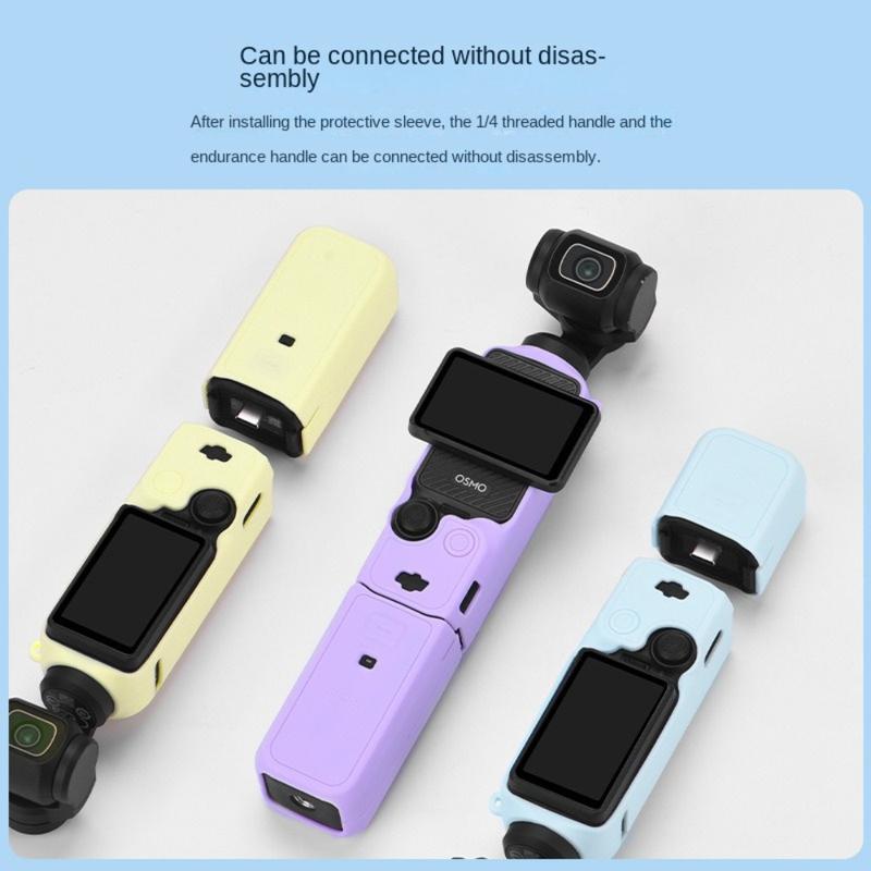 Product Introduction of ฝาครอบป้องกันกล้องซิลิโคน ใหม่ ป้องกันรอยขีดข่วน ทนทาน เคสกล้อง Gimbal ปลอกอ่อน ปรับได้ เหมาะสำหรับ DJI Osmo Pocket 3 20