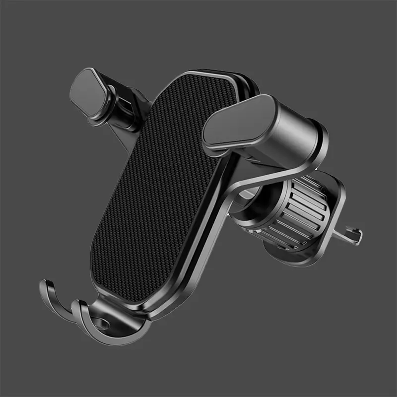 Giá đỡ điện thoại trên ô tô cao cấp  móc cài thép thế hệ mới xoay 360 độ, không chắn cửa gió điều hòa 0