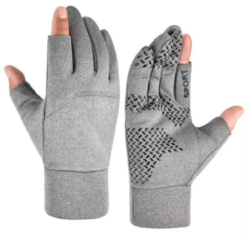 Găng Tay Chống Nước Giữ Ấm Mùa Đông Đi Xe Máy Sport - Hở 2 Ngón Tiện Lợi Cao Cấp 2