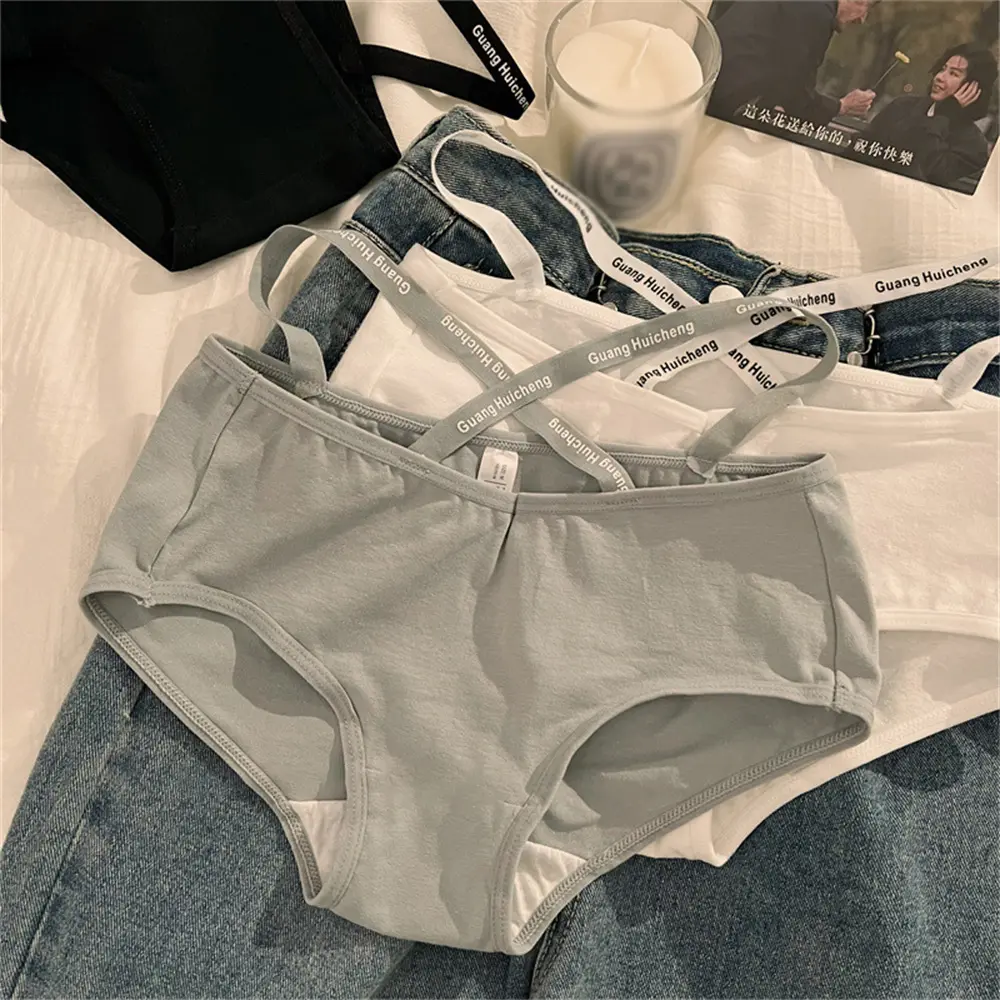 Quần Lót Cotton, Dành Cho Phụ Nữ, Liền Mạch, Quần Thể Thao, Thắt Lưng Mỏng, Eo Thon, Thích Hợp Cho Bé Gái, Đồ Lót Quần Lót, Thoáng Khí Và Thoải Mái, Đồ Lót Cho Phụ Nữ