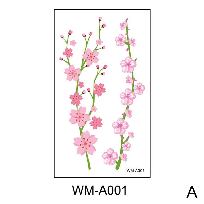 Product Introduction of Waterproof Temporary Tattoo Sticker Sexy Beautiful Sakura Flower Collarbone Arm Hand Body Art Flash Tattoo For Girls Women 20