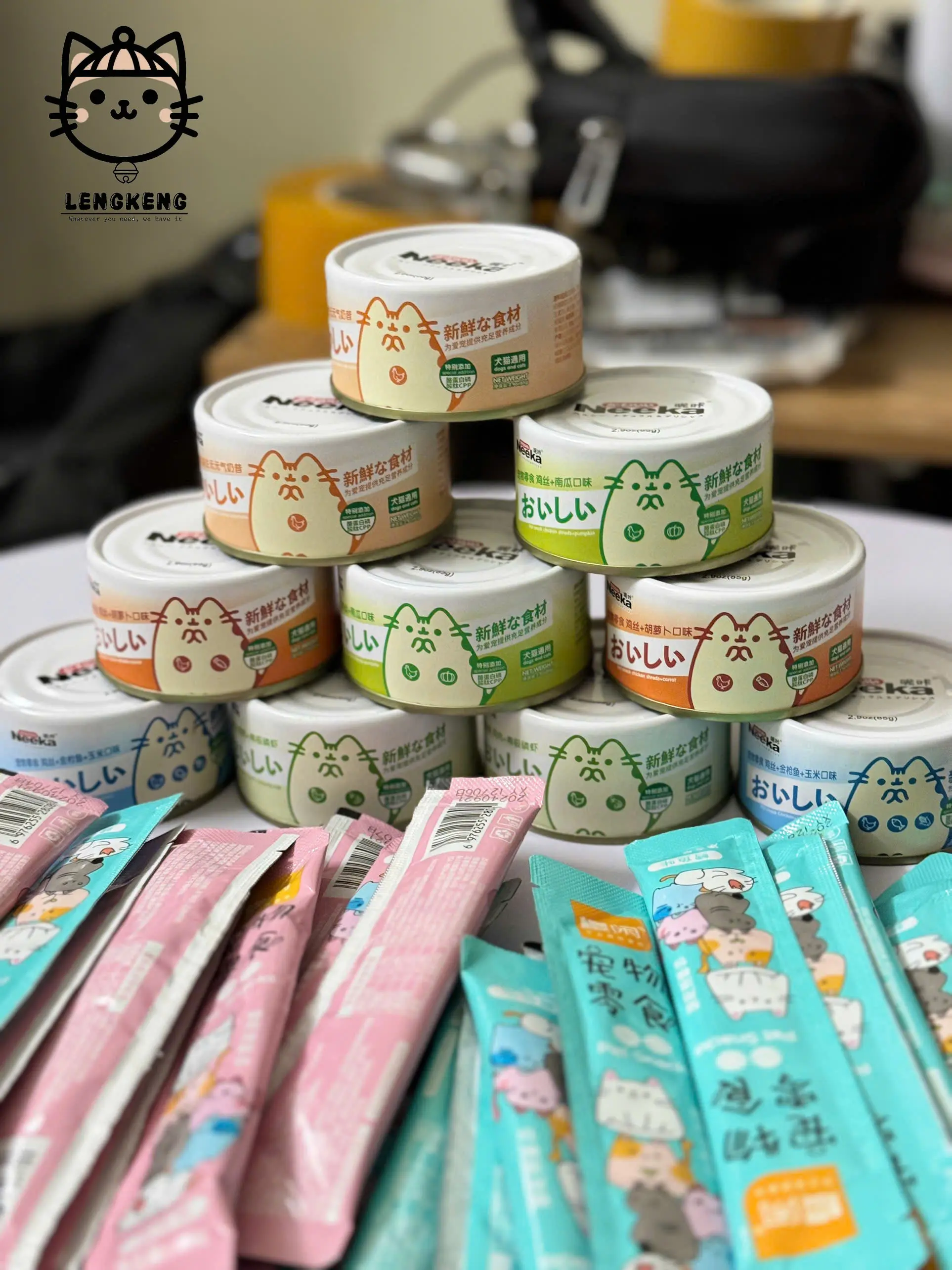 COMBO 10 hộp Pate Nekka+ 50 thanh Súp Thưởng Shizuka vụn  thịt