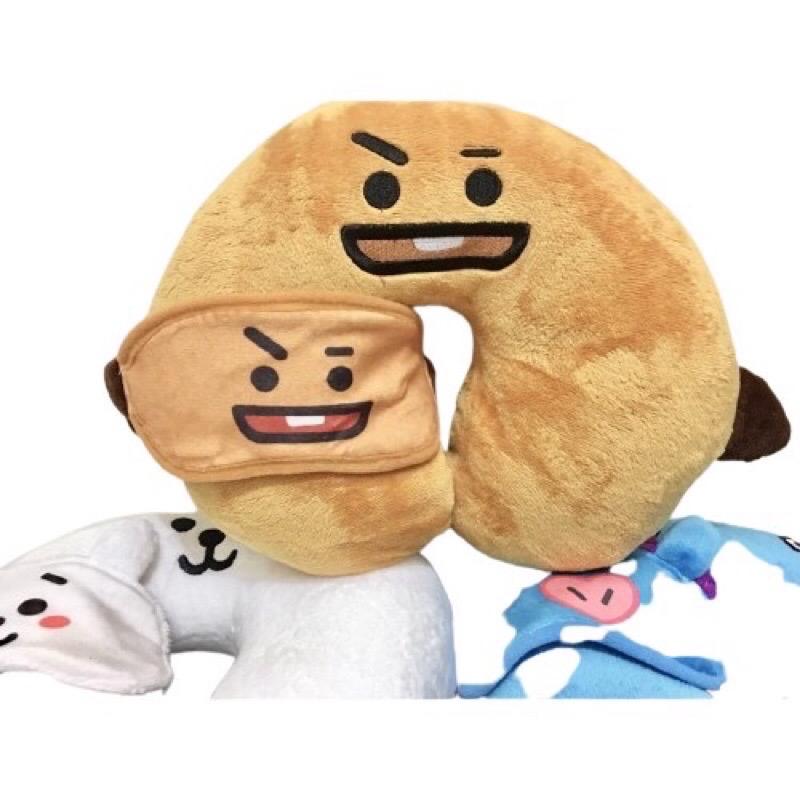 (FREE PENUTUP MATA )Bantal leher bt korea kpop 8karakter Bed Hadiah 4