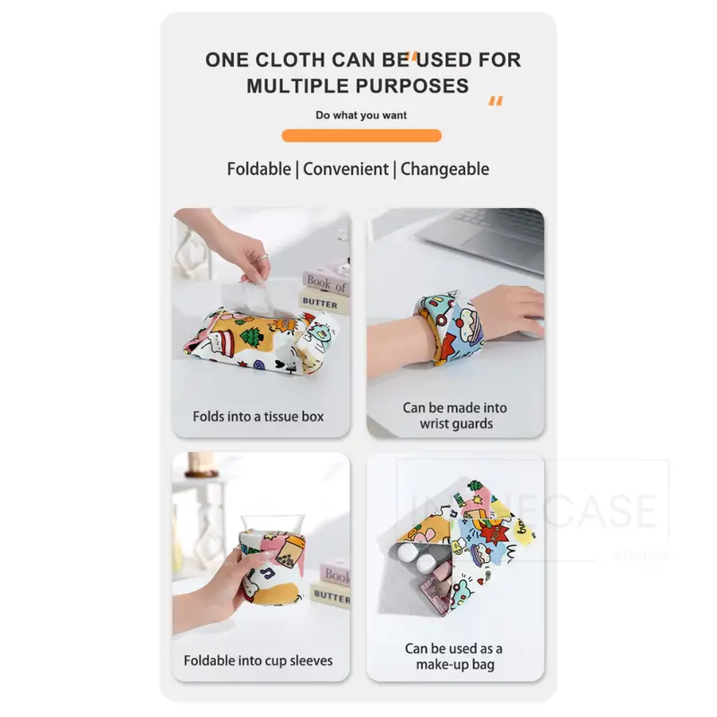 Norie Magic Cloth Universal Storage Protective Wrap Kain Pembungkus Camera Laptop Lens Kamera Multifungsi 1