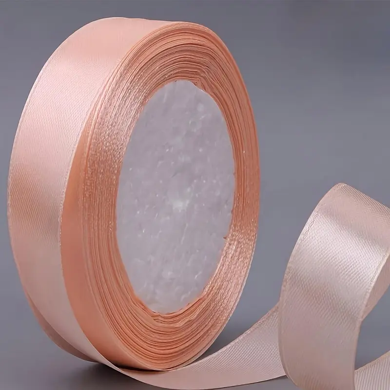 Solid Color Satin Ribbon, 1 Count 25 Yards Colorful Ribbon, DIY Decorative Ribbon for Wedding Birthday Party 6