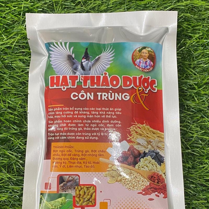 Hạt Thảo Dược Côn Trùng Cho Chim Cảnh Nhất Tiến Lập + Gói 2 Lạng + Giúp Chim Đạt Phong Độ Thi Đấu Bền Lực Và Ổn Định Phong Độ hạt thảo