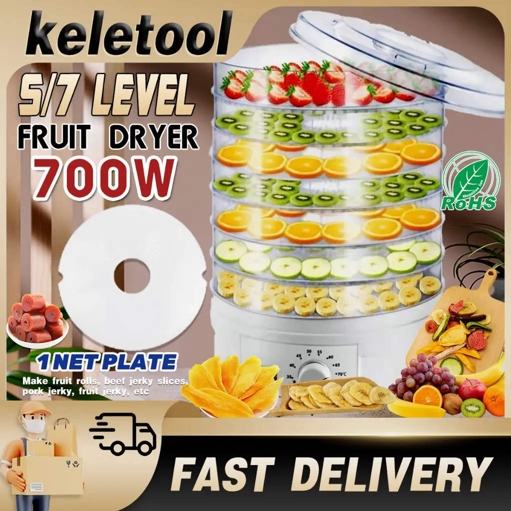 Dehydrator Food 700W dehydrator Machine to dry fruits  Healthy Fruits Food  Dryer Dehydrator electric dehydrator