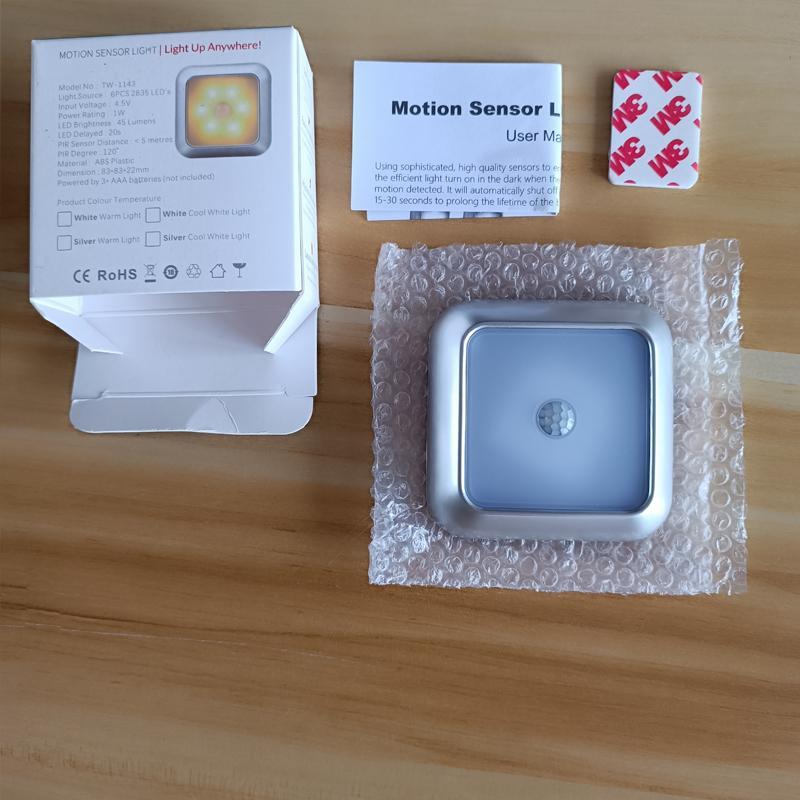 Motion-Sensing Night Lights, 1 Count Stair Wireless Night Lights, Suitable for Cabinet, Toilet, Wardrobe Decoration 3