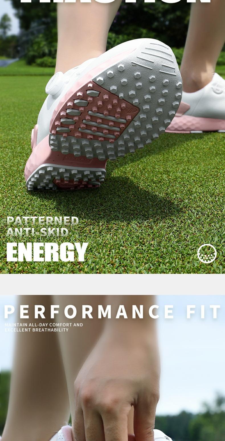 Product Introduction of [PGM] Cherry Blossom Golf Shoe Women's Shoes Waterproof Sports Shoes Non-Slip Lightweight Knob Comfortable Shock-Absorbing Nail-Free Shoes Xz365 17