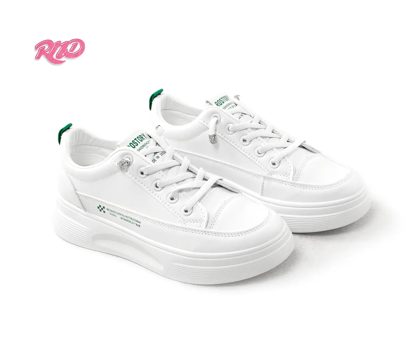 RND Shirley Sneakers Simpel Putih Polos Wanita Olahraga