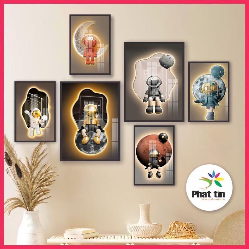 18 mẫu Tranh gấu bearick, gấu  kaw bộ 6 tranh nam tính, cá tính, tranh decor Phát Tín dán tường có sẵn keo dán  Treo Tường Phòng Khách Decor Tường phòng game, phòng trọ