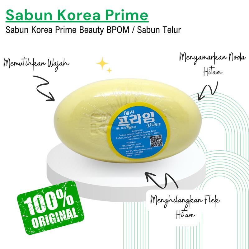 PAKET 5 IN 1 Sabun Korea Kuning Sabun Pemutih Badan Original BPOM Mandi Memudarkan 1
