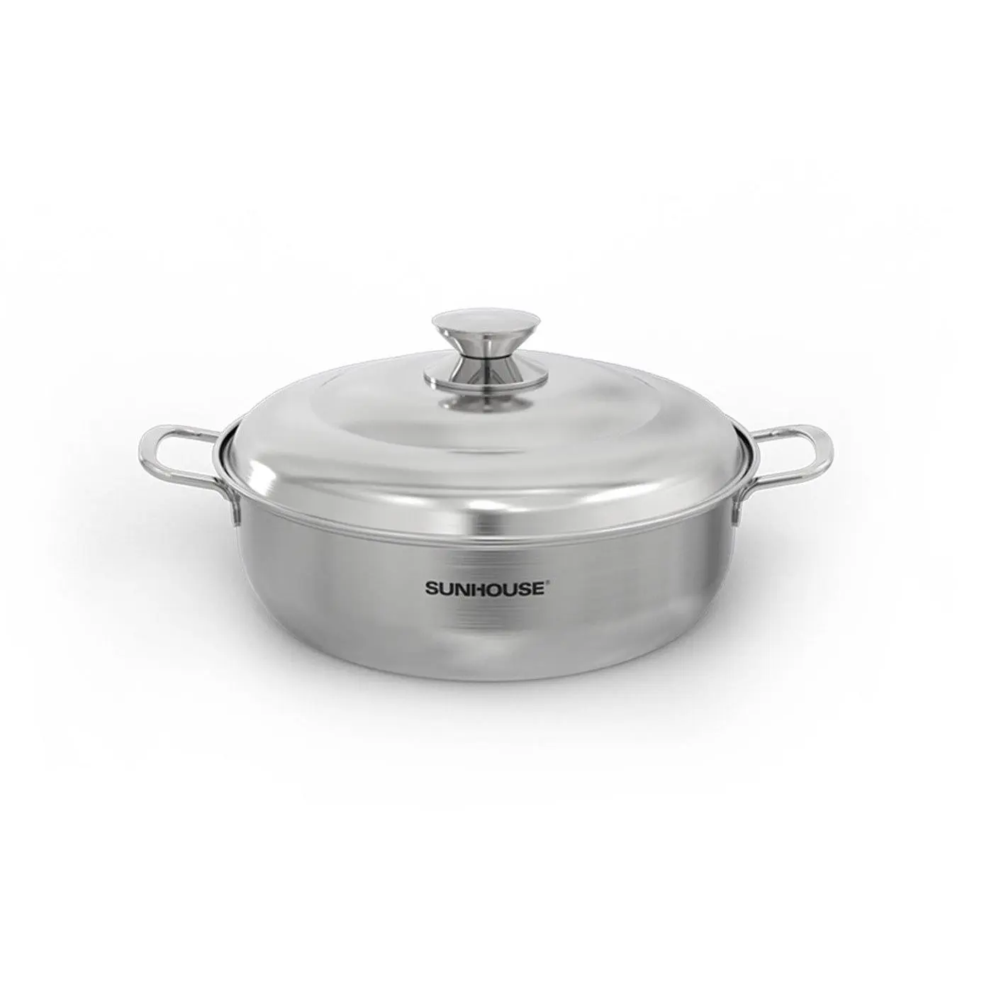 Nồi lẩu inox Sunhouse SHG26L đáy mỏng bắt nhiệt nhanh, dùng được trên bếp từ