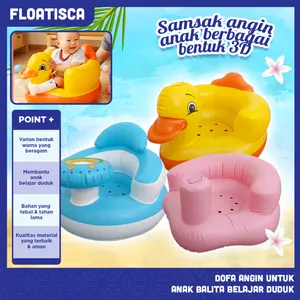 Floatisca Sofa Tiup Untuk Bayi Kursi Bayi Duduk Bebek Bayi Dengan Musik