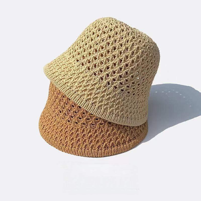 Product Introduction of 1157Fashion Luxury Women's Summer Straw Bucket Hat - Wide Brim, Foldable, Hollow, Sun Visor#FashionHat #SummerStyle #WomenFashion bucket hat 11