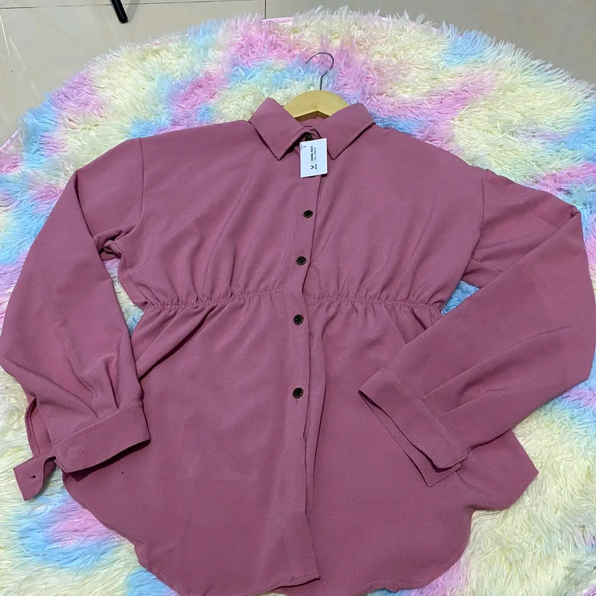 Alya Shirt-Kemeja Wanita Serut Depan