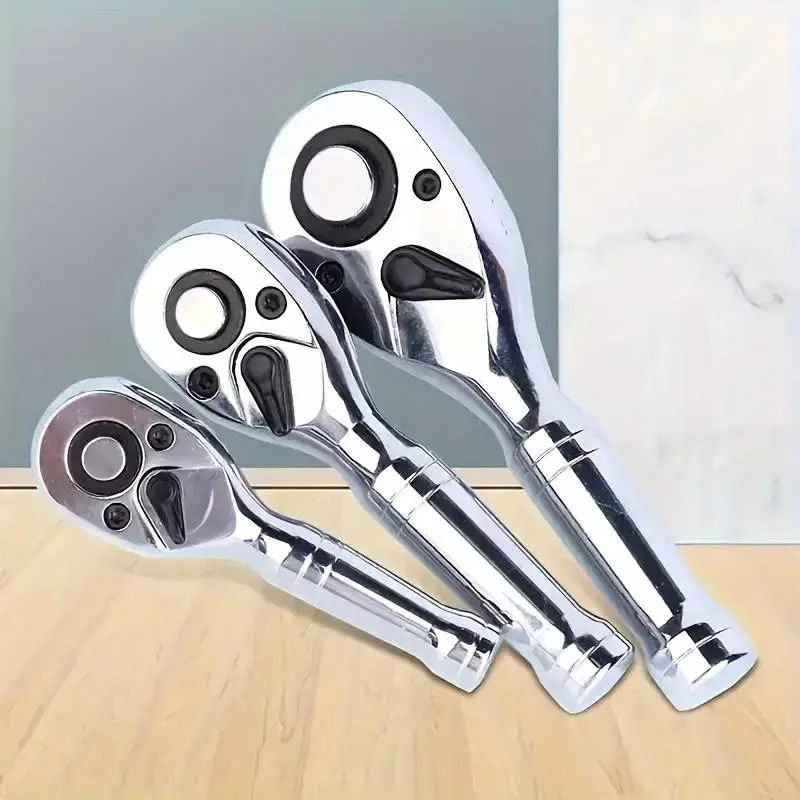 72-tooth Socket Wrench, 1/2 Inch Drive Quick Ratchet Wrench, Double-ended 1/2 Inch Drive Socket Wrench, Professional Hand Tool for Mechanical Work