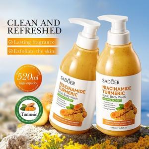 Pencuci Badan Berkabut, 2-dalam-1, Pemutihan dan Pembersihan, Wangian Tahan Lama, Menghilangkan Kulit Ayam, dengan Niacinamide, Pengelupasan Pemutihan Badan