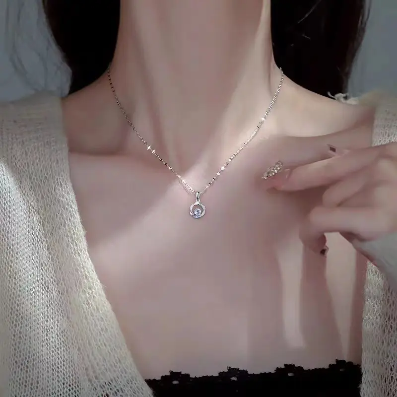 Titanium Steel Non Fading Necklace Pendant, High-end and Versatile Collarbone Chain, Light Luxury Accessory