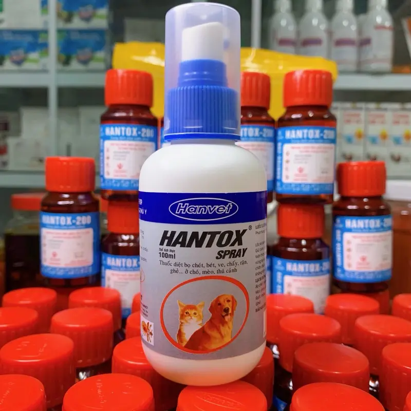 HANTOX-200 Chai 50ml Diệt Mạt Gà, Ruồi, Muỗi, Kiến, Gián, Ve, Bọ Chét, Các Loại Côn Trùng 6