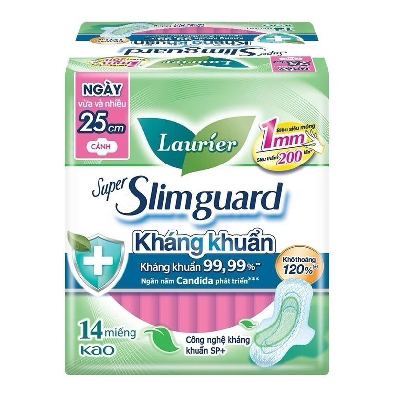 ￼(Chọn loại)Băng Vệ Sinh Laurier Siêu Mỏng Kháng Khuẩn 1mm Loại lớn Nữ Tampon Women 1