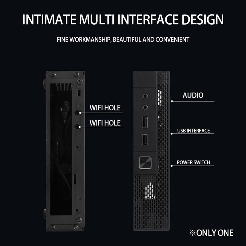 ITX Computer Case TX02 Mini Desktop Case Industrial Control HTPC Case 7