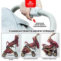 Gambar SPEEDS Stroller Kereta Dorong Portabel Anak Fitur Lengkap Premium Kursi Perlengkapan Bayi Kelambu Cover LX 073-6 - 1 BIRU dari via olahraga yoga Kota Surabaya 5 Tokopedia