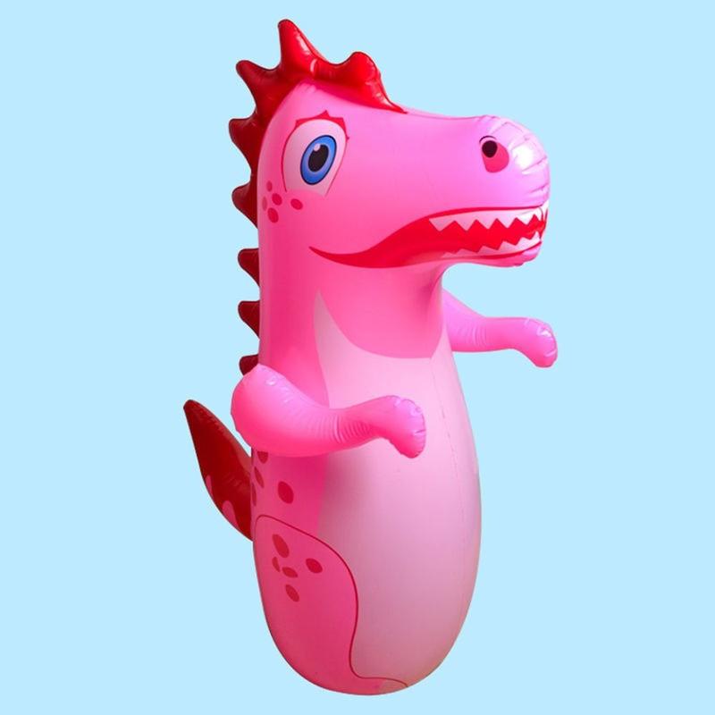 Fun Interactive 3D Inflatable Dinosaur Punching Bag Dinosaur Shape Gifts Standing Punching Bag PVC Parent Child Toys Outdoors Game 6