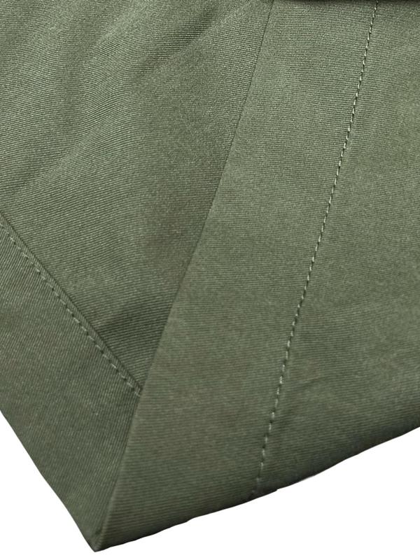 【Plus Size】 Solid Drawstring Hooded Jacket, Casual Long Sleeve Zip Up Outerwear for Fall & Winter, Women's Clothes for Daily Wear 6
