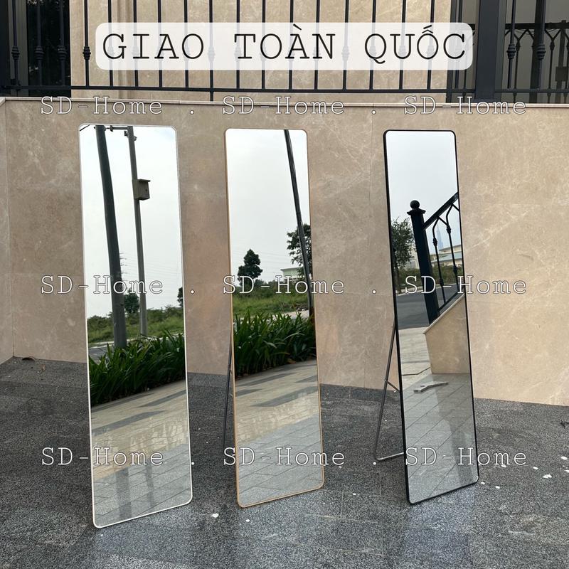 Hạn chế bể vỡ Gương soi toàn thân hình chữ nhật có chân tựa và kèm phụ kiện treo tường