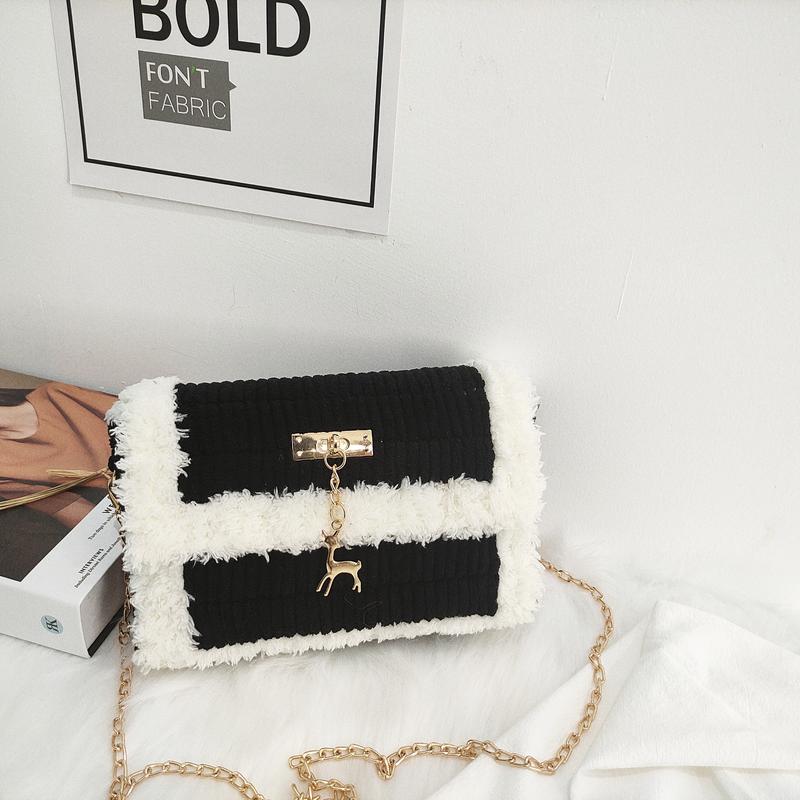 Túi Handmade Tự Đan DIY Phối Màu Mác Nai Canvas Bag Đeo Vai Nữ