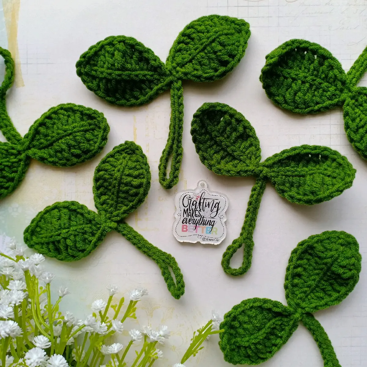 Daun Sprout Crochet Serbaguna