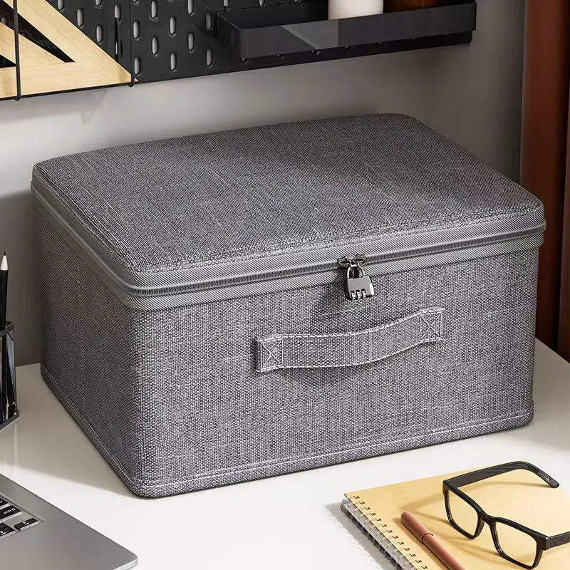 With combination lock, storage box, household box, storage box, snacks, toys, clothes storage, sorting box, locked storage box.