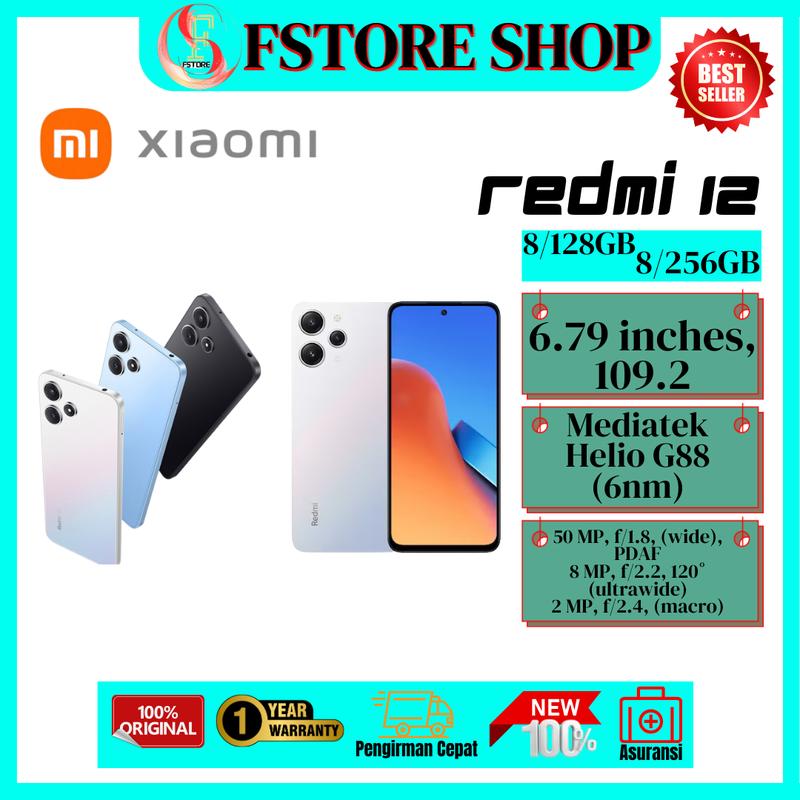 Xiaomi Redmi 12 [8/128GB][8/256GB] Mediatek Helio G88 50Mp Triple ...