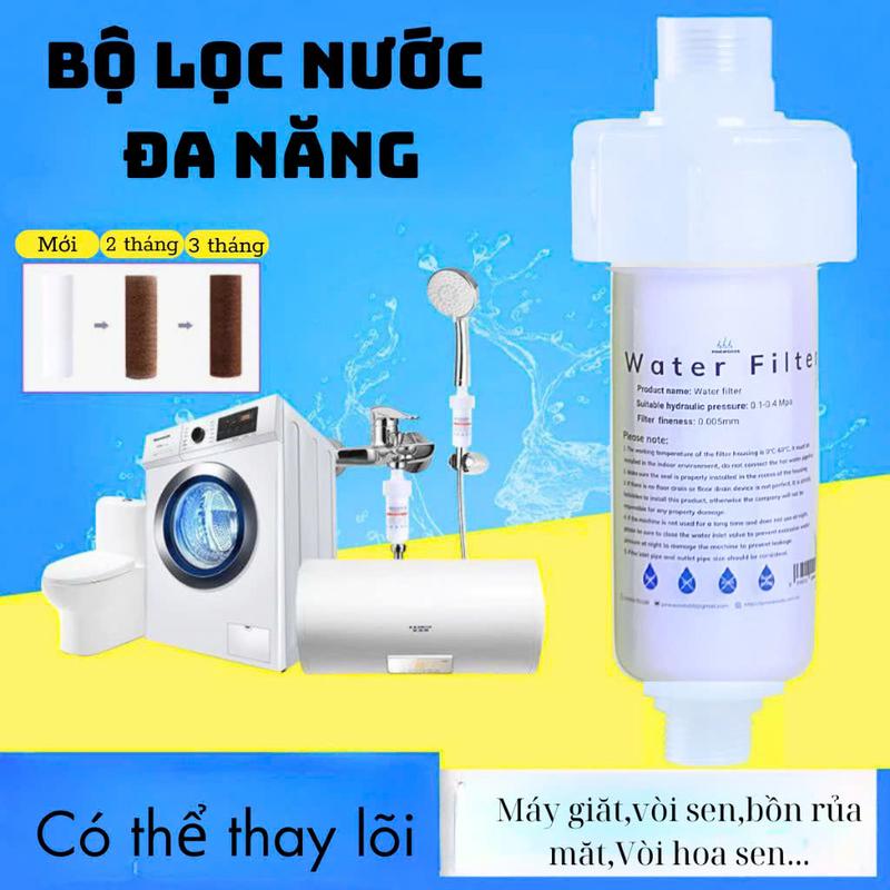 Bộ Lọc Nước Chính Hãng Pinewoods Gắn Vòi Hoa Sen Vòi Rửa Bát Máy Giặt Có Thể Thay Lõi Giá Rẻ 2024 WF002