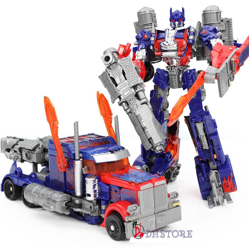 Mô hình đồ chơi robot optimus biến hình xe, khủng long, bumblebee nhựa ABS an toàn cho bé Pin Toy