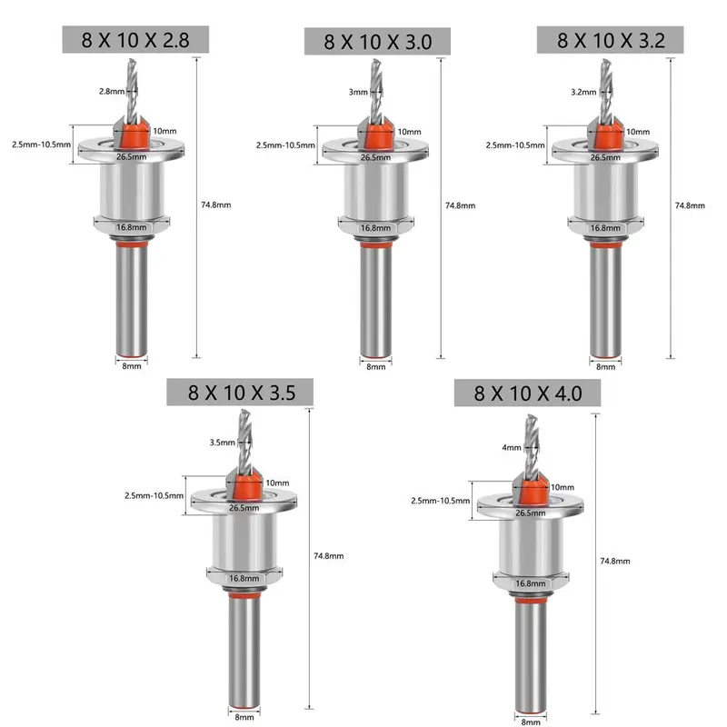 Woodworking Drill Bit, 1 Count Practical Drill Bit Limiter with Adjustable Drill Core & Positioner, Woodworking Accessories for Work Use 2