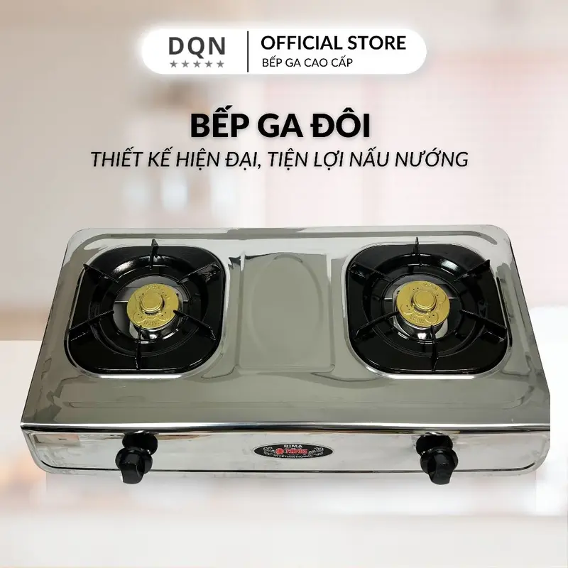 Bếp ga đôi FAPEZ inox 430 siêu bền, tiết kiệm ga, Kính Cường Lực Cao Cấp -Bảo hành 12 tháng 4