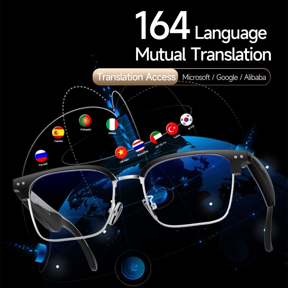 2025 Newest Waterproof AI Blue Tooth Audio Call Smart Glasses Intelligent Dialogue Video Translation Voice Assistant Sunglasses - Image 3
