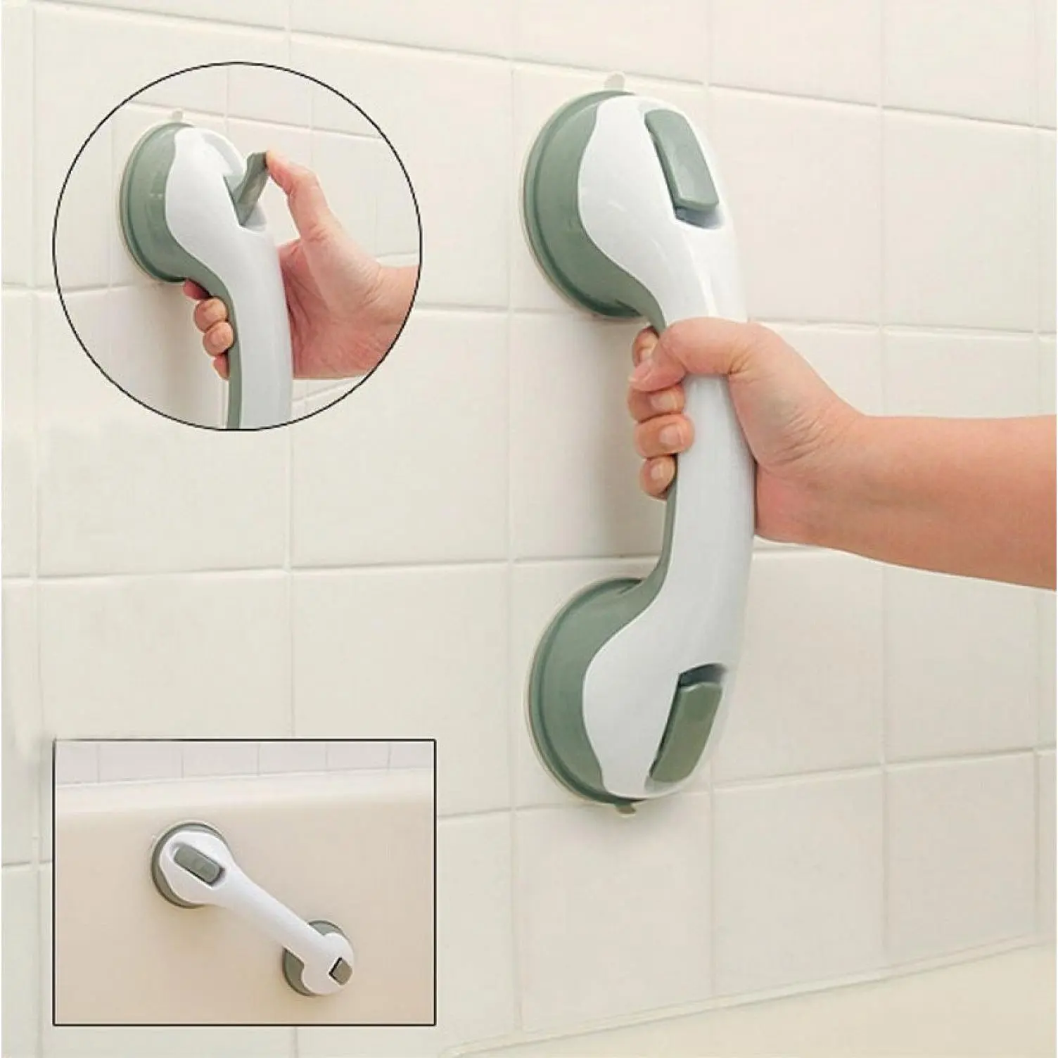 Safety Gagang Pengaman Kamar Mandi Grip Handle Suction - SG-188 Plastik