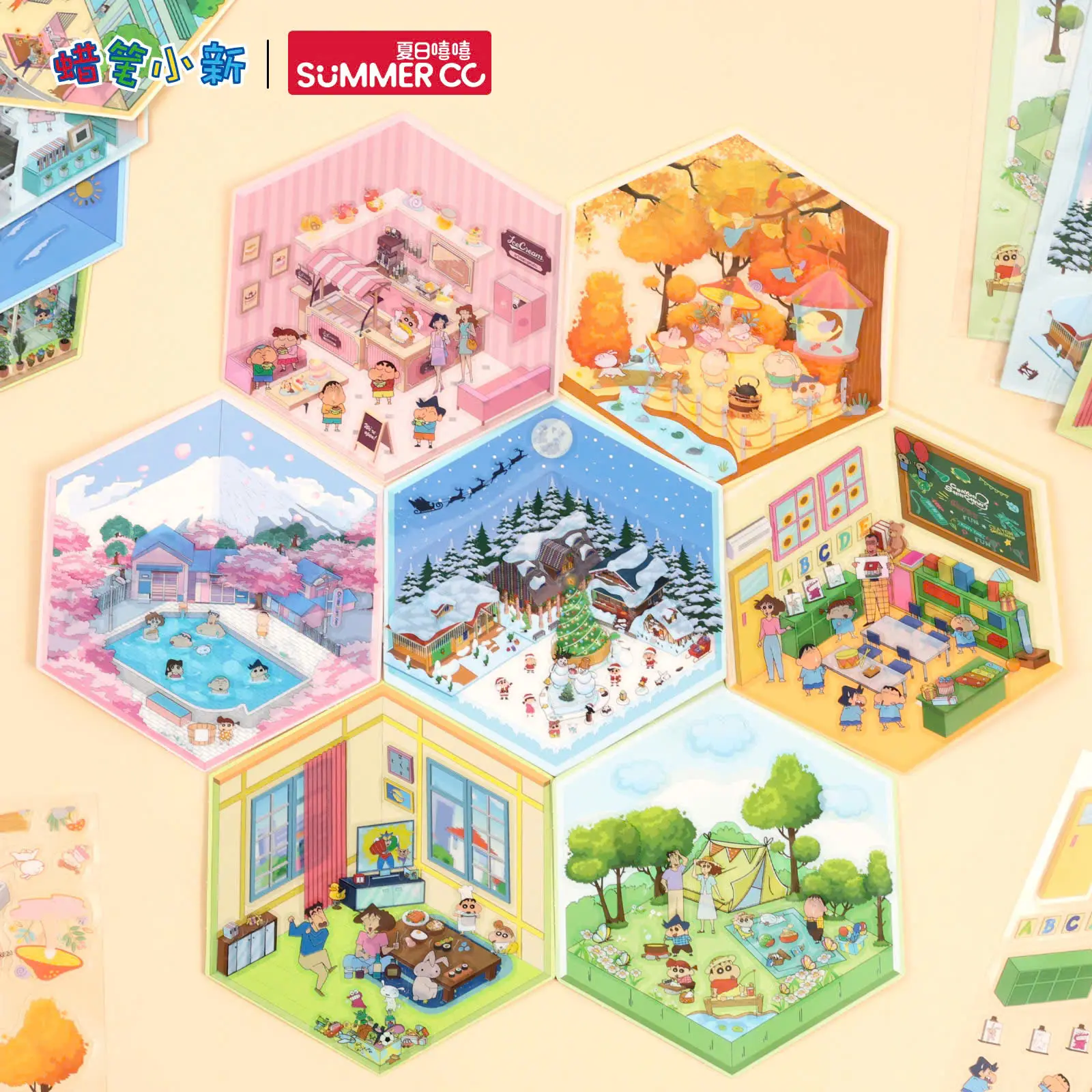 Sticker 3D cu Shin, nhiều mẫu đa dạng, chất sticker siêu đẹp, đồ chơi giải trí