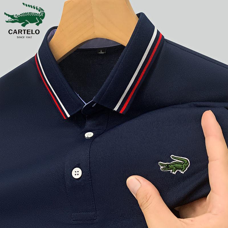 Áo Polo Nam ngắn Tay Hàng Mới Về, Thích Hợp Cho Mùa Hè, Thêu, Cổ Áo Công Sở, Áo Thun Cổ Bẻ Dáng Rộng Thời Trang Menswear Shirt 4