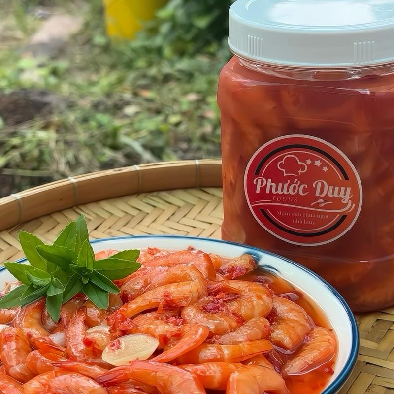  Mắm tép  tôm  nhà làm đặc sản Cà Mau hủ 1kg  500gr tôm + 500gr gia vị   